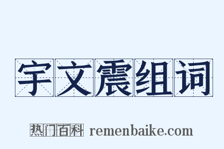 宇文震组词是什么意思的图片